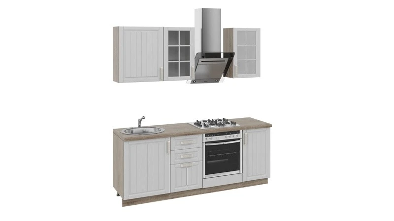 Кухонный гарнитур длиной - 210 см (со шкафом НБ) «Прованс»